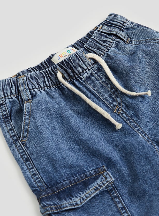 Juniors Washed Mid-Rise Jogger Jeans