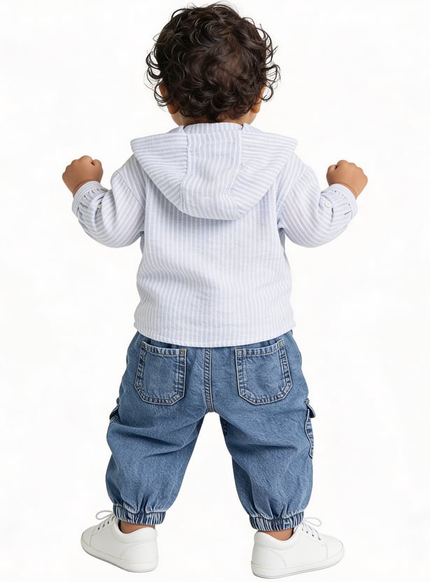 Juniors Washed Mid-Rise Jogger Jeans