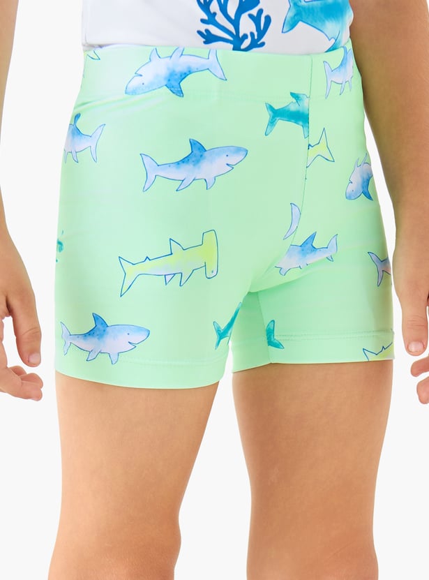 Juniors Printed Rash Guard Set