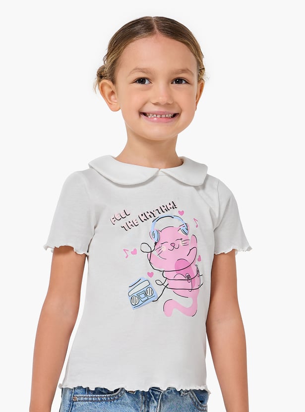 Juniors Printed T-shirt - Set of 2