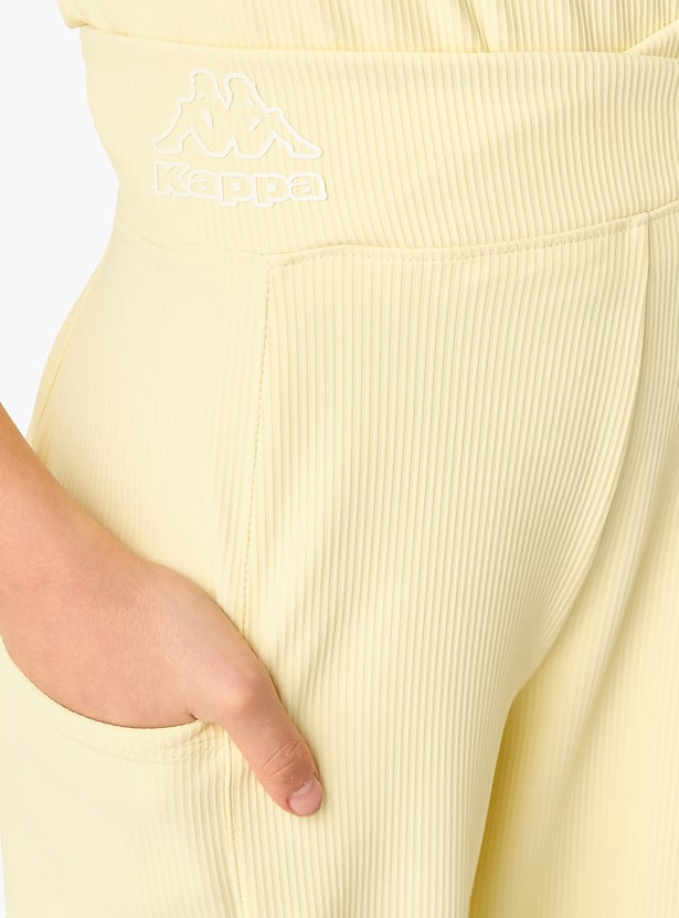 Kappa Ribbed Flared Trousers