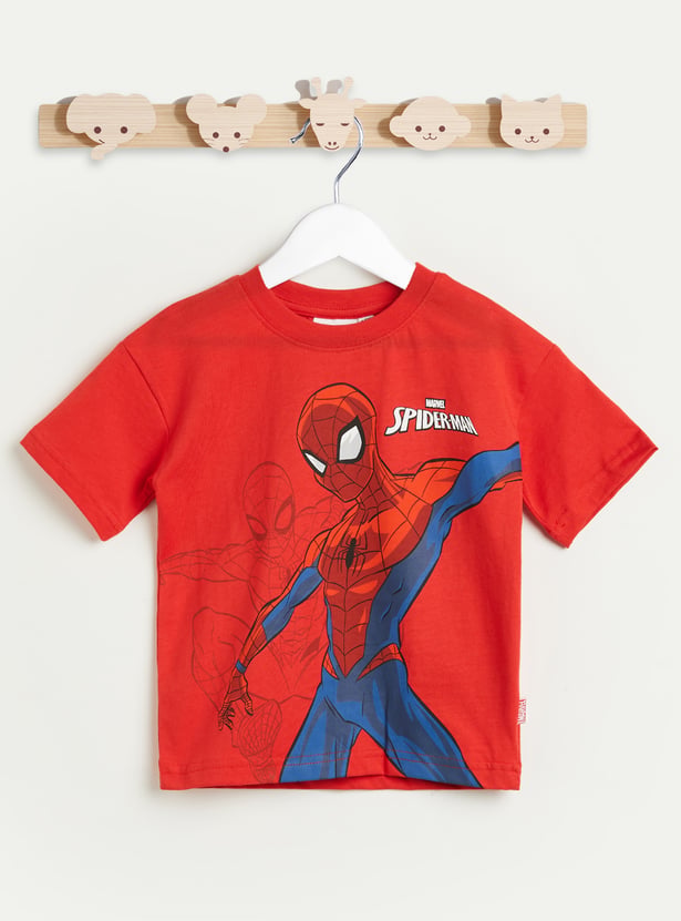 Juniors Spider-Man Print T-shirt