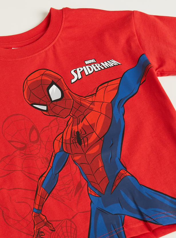 Juniors Spider-Man Print T-shirt