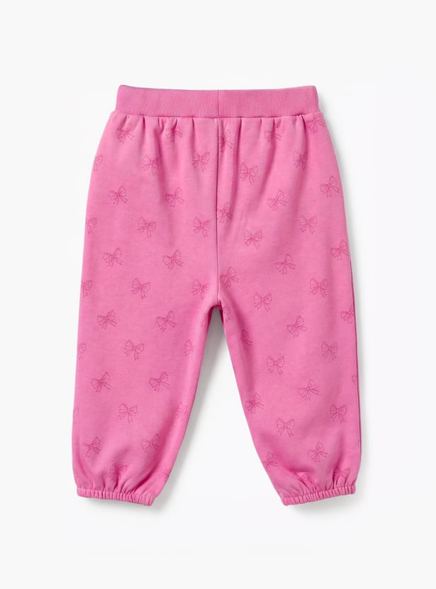 Juniors Marie Print Sweatshirt and Joggers Set