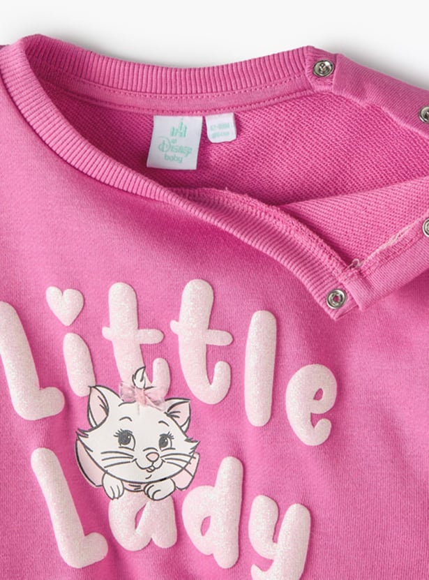 Juniors Marie Print Sweatshirt and Joggers Set