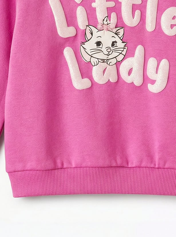 Juniors Marie Print Sweatshirt and Joggers Set