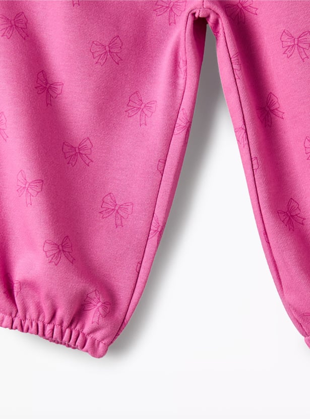 Juniors Marie Print Sweatshirt and Joggers Set