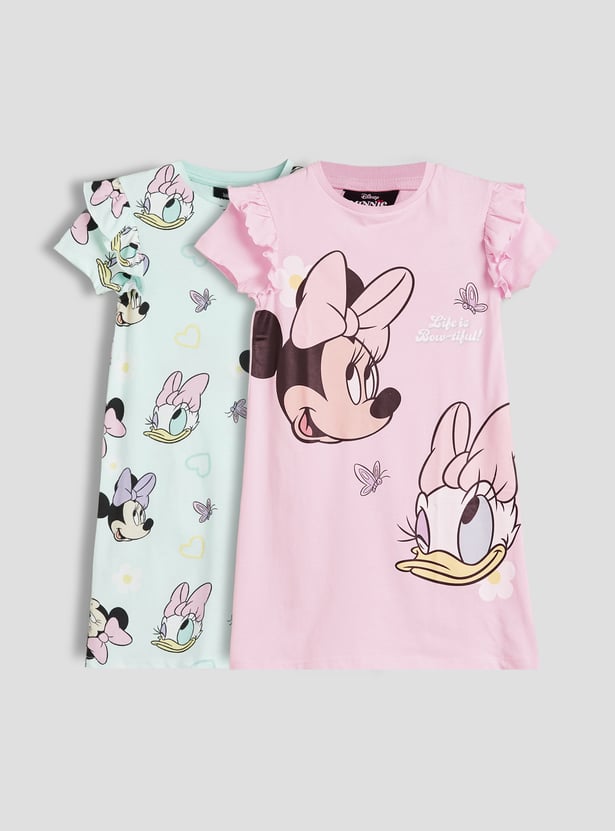 Juniors Minnie & Daisy Nightdress - Pack of 2