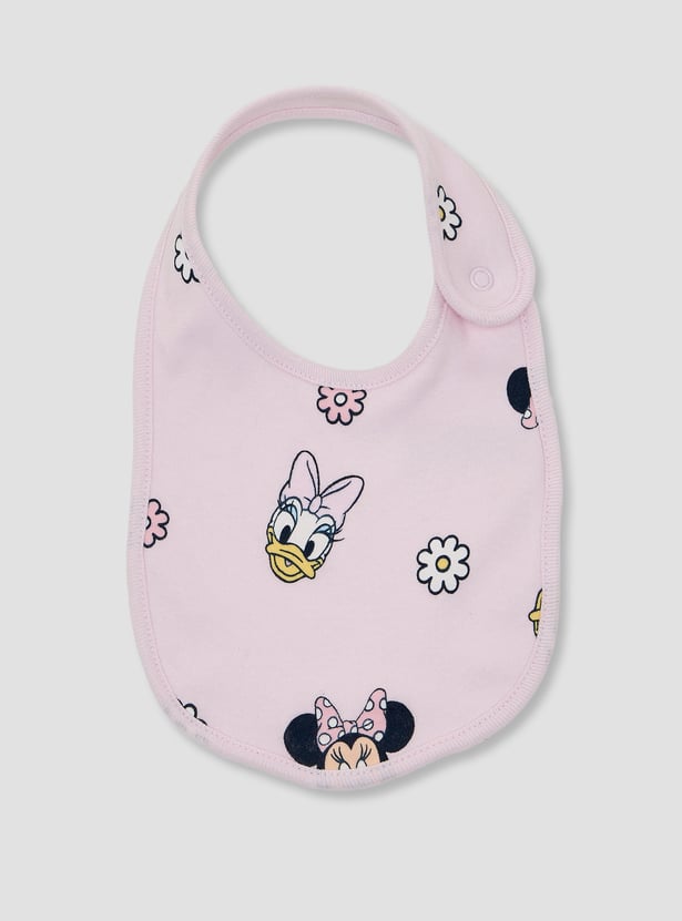 Juniors Minnie Mouse & Daisy Duck Print Bibs - Pack of 2