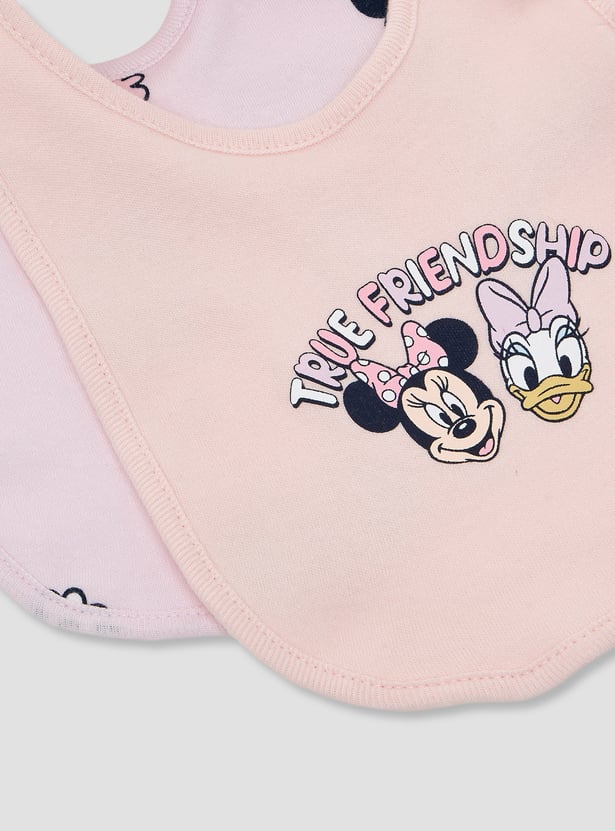 Juniors Minnie Mouse & Daisy Duck Print Bibs - Pack of 2
