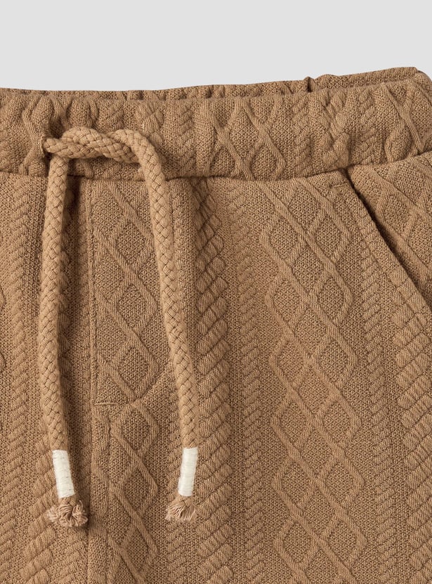 Giggles Textured Shirt and Shorts Set