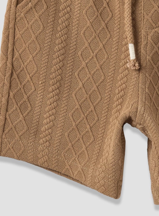 Giggles Textured Shirt and Shorts Set