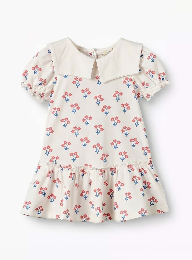 Juniors Floral Print Drop Waist Dresses - Set of 2