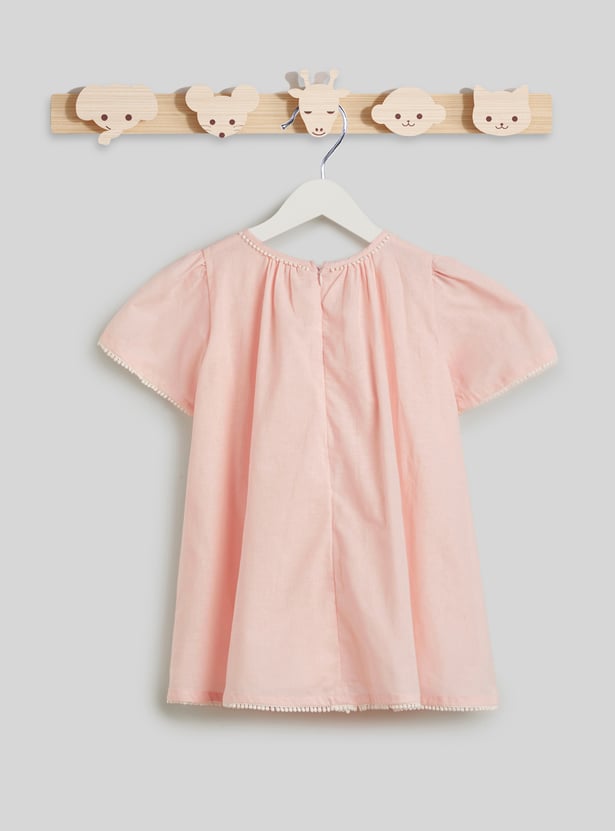 Juniors Applique A-line Dress