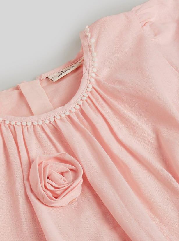 Juniors Applique A-line Dress