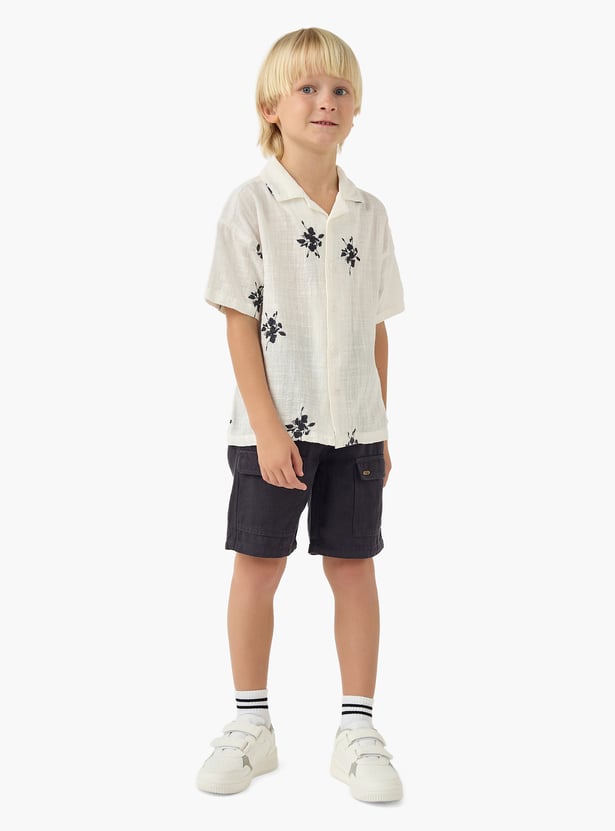 Floral Embroidered Shirt