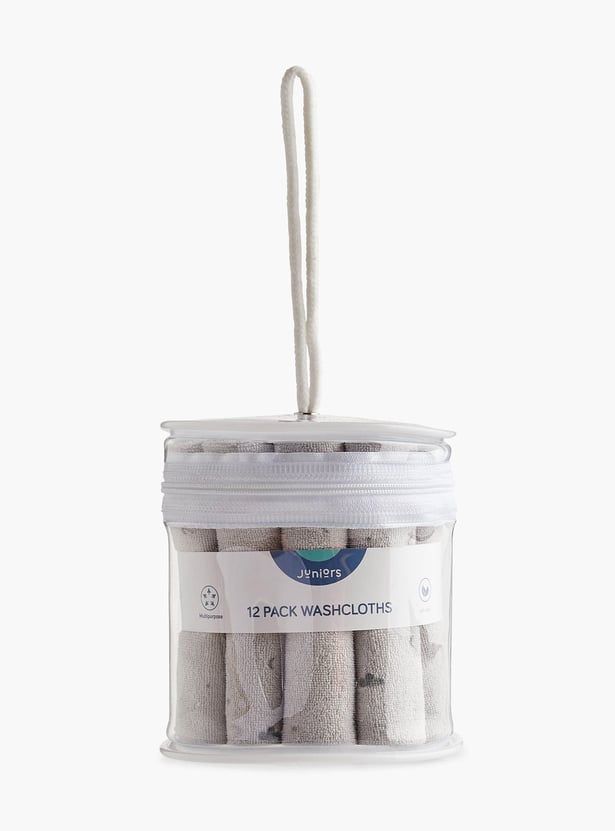 Juniors 12-Piece Assorted Wash Cloth Set - 27x25cm