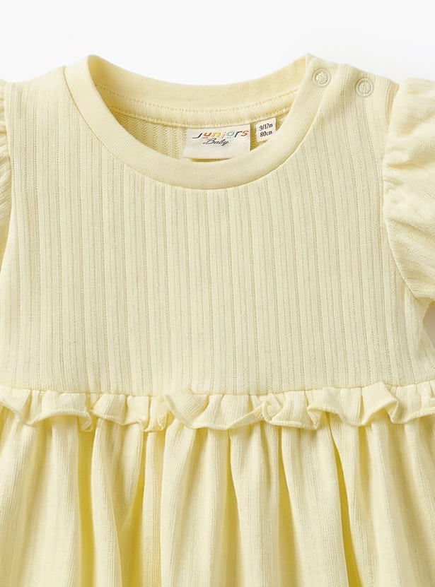 Juniors Ribbed A-line Dress
