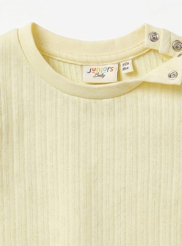 Juniors Ribbed A-line Dress