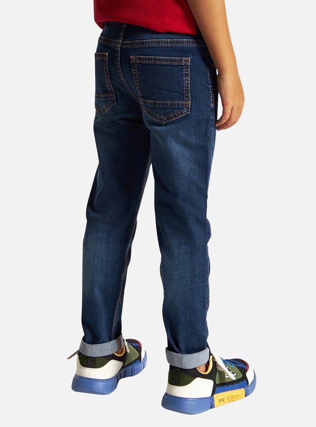 Juniors Washed Slim Fit Jeans