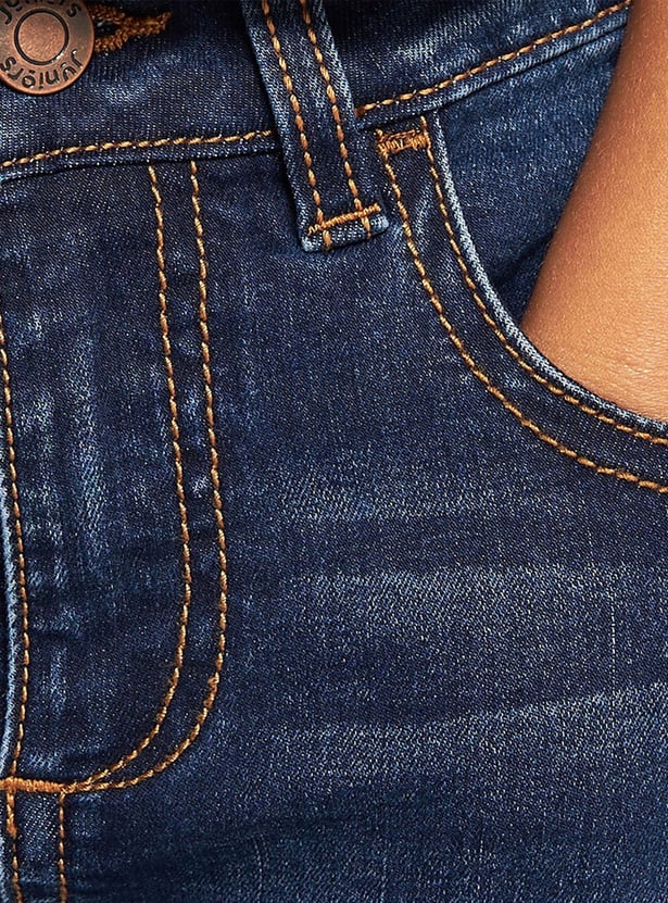 Juniors Washed Slim Fit Jeans