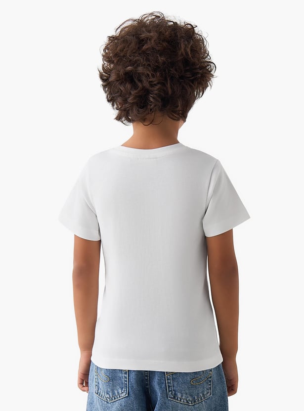 Juniors Crocodile Print T-shirt