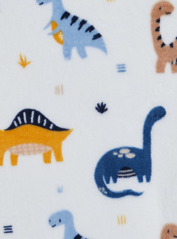 Juniors 2 Ply Dino Print Raschel Blanket