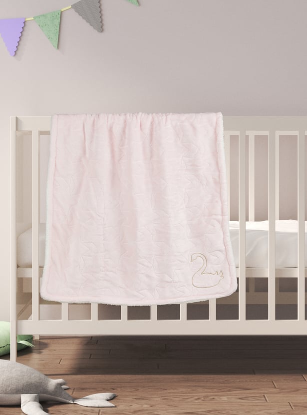 Juniors Quilted Embroidered 2 Ply Blanket
