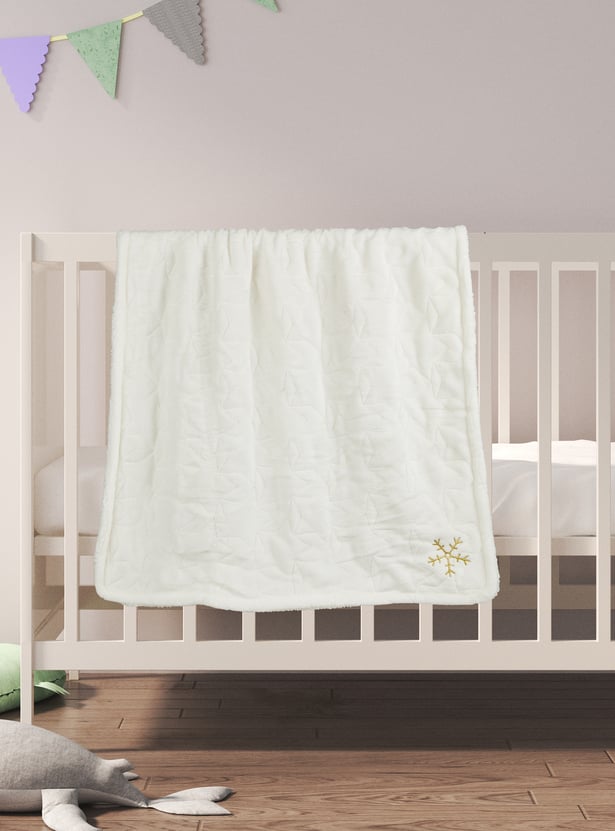 Juniors Quilted Embroidered 2 Ply Blanket