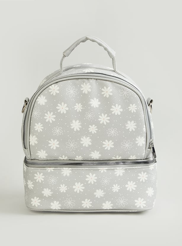 Juniors Floral Print Feeding Backpack