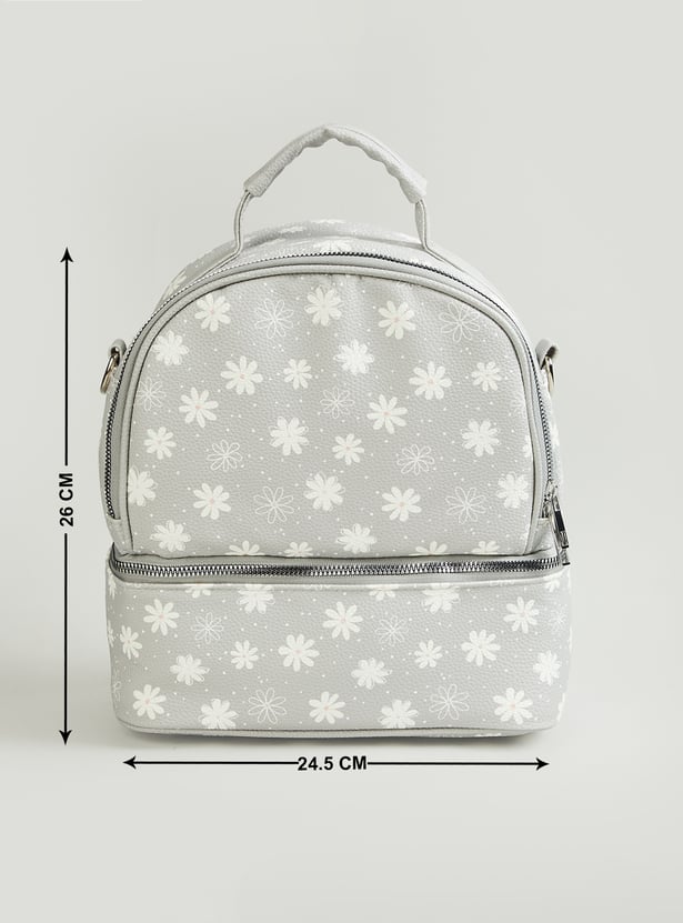 Juniors Floral Print Feeding Backpack