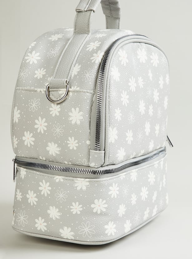 Juniors Floral Print Feeding Backpack