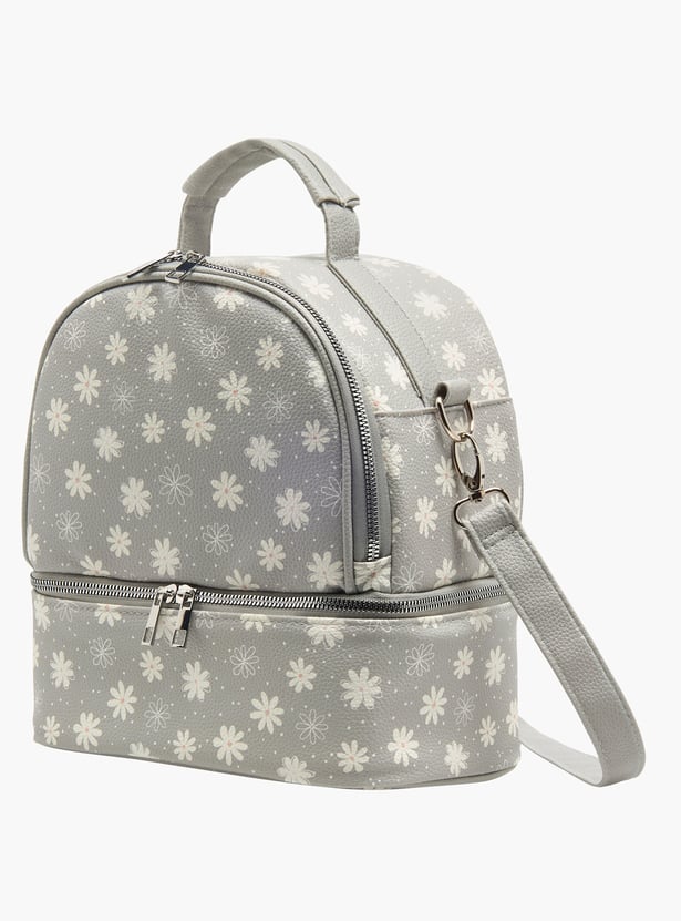 Juniors Floral Print Feeding Backpack