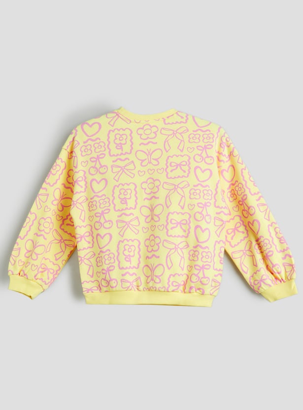 Juniors Printed Sweatshirt