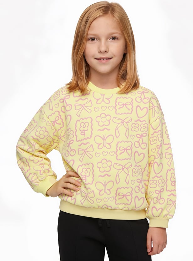 Juniors Printed Sweatshirt