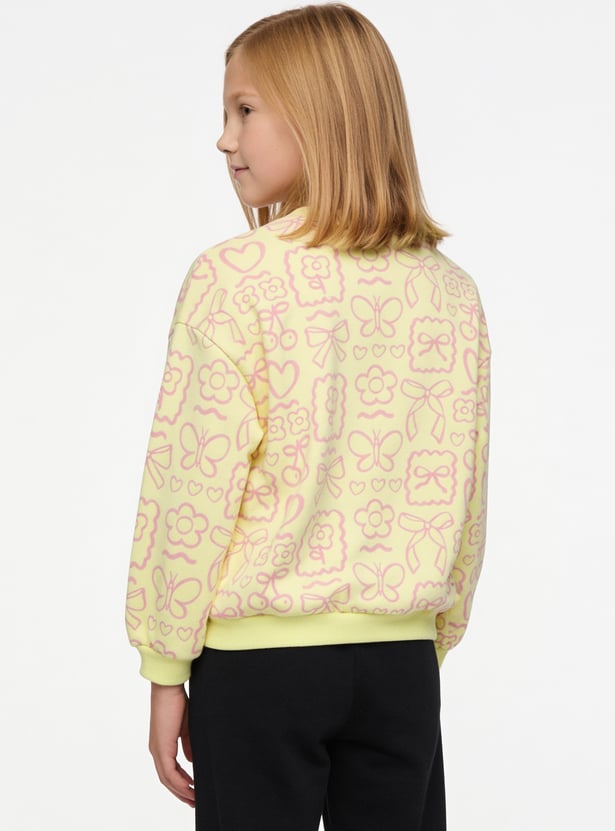 Juniors Printed Sweatshirt