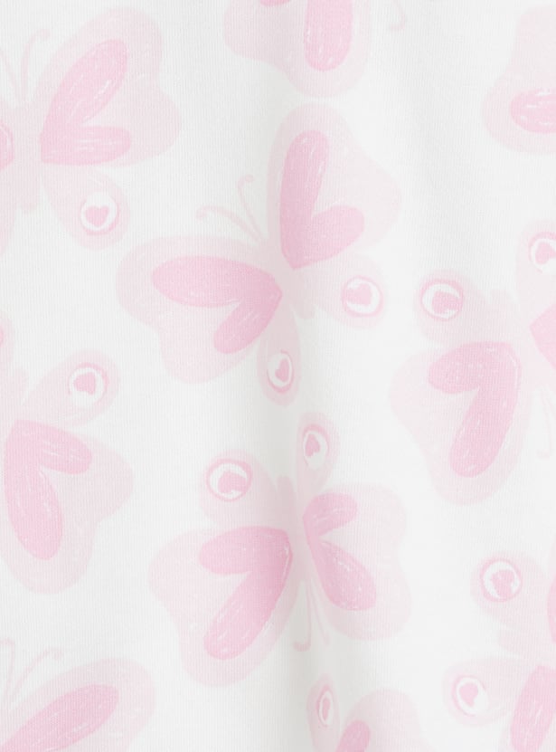 Juniors Butterfly Print Sweatshirt