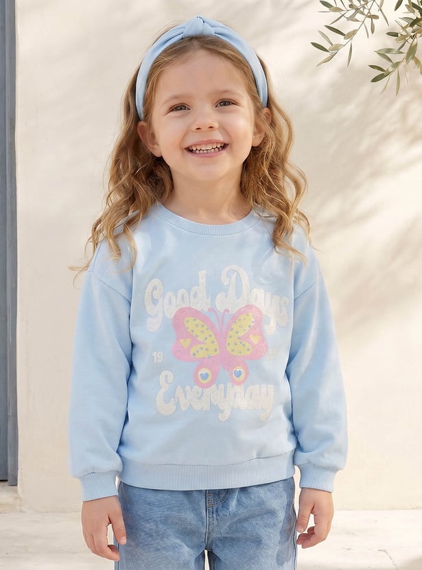 Juniors Printed Sweatshirt