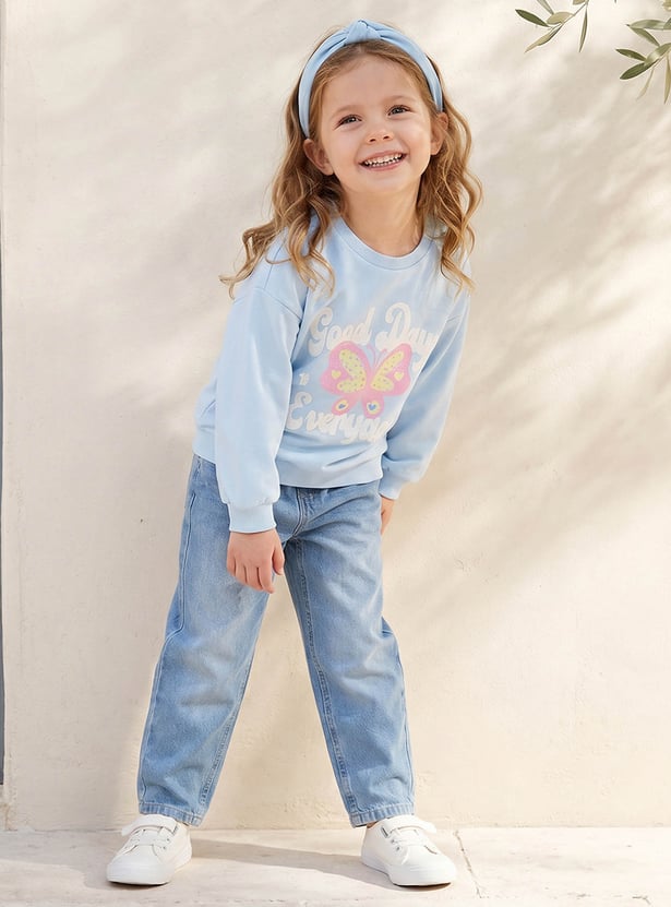 Juniors Printed Sweatshirt
