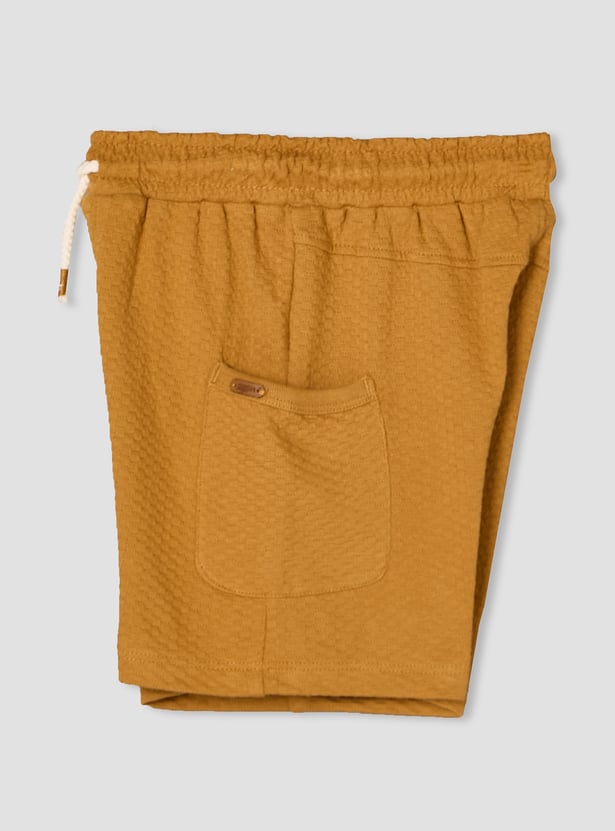 Giggles Textured Polo T-shirt and Shorts Set