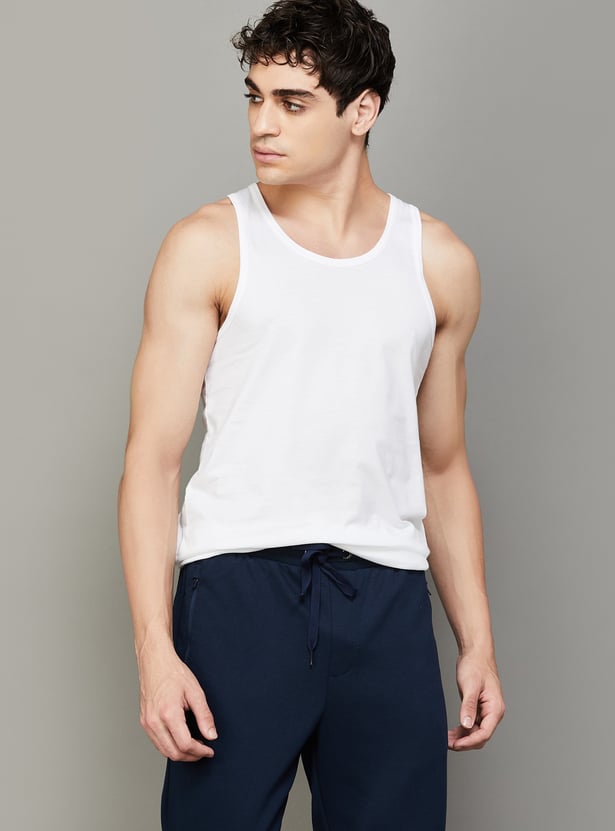 JOCKEY Solid Vest - Pack of 3