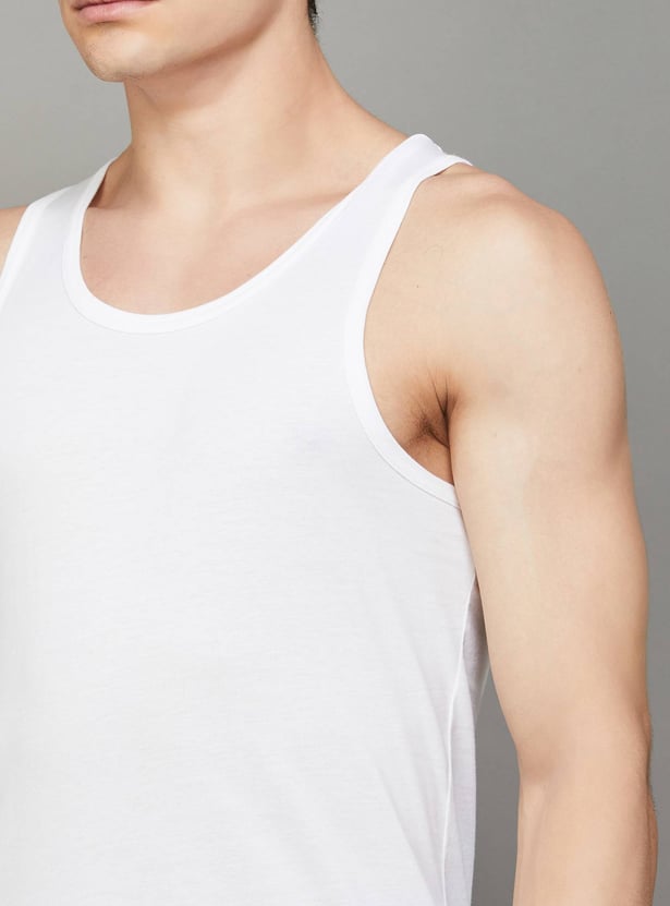 JOCKEY Solid Vest - Pack of 3