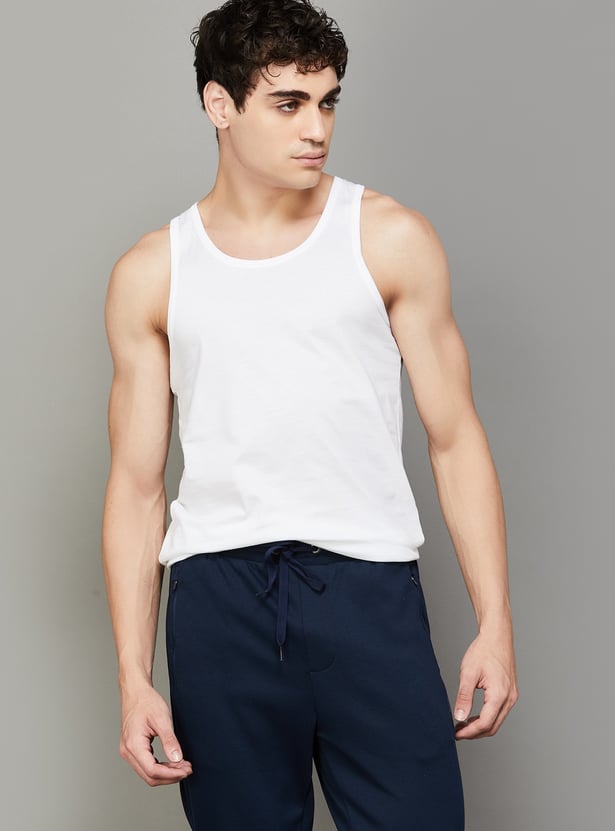 JOCKEY Solid Vest - Pack of 3