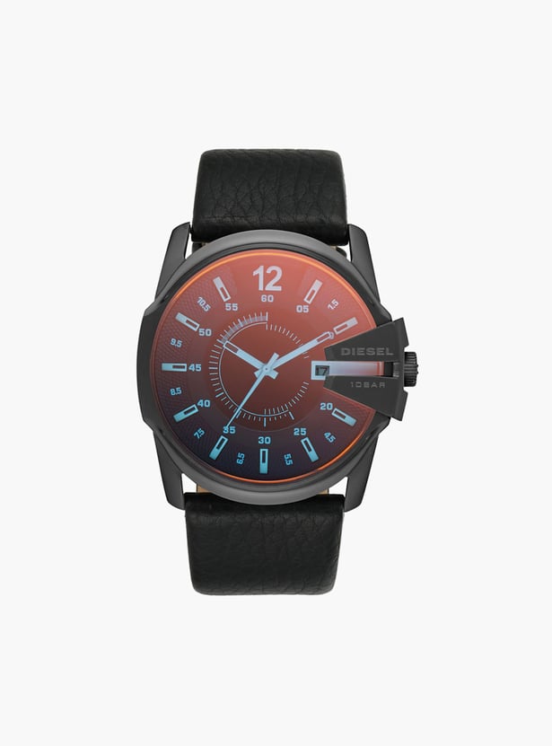 DIESEL Master Chief Analog Watch with Leather Strap - DZ1657