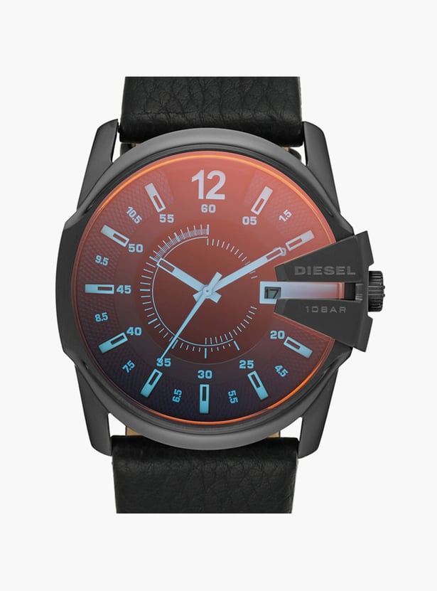 DIESEL Master Chief Analog Watch with Leather Strap - DZ1657