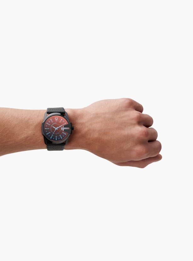 DIESEL Master Chief Analog Watch with Leather Strap - DZ1657