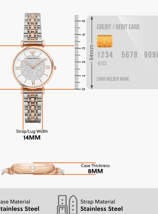 EMPORIO ARMANI Embellished Analog Watch - AR1926
