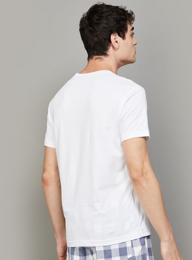 JOCKEY Men Solid Slim Fit Lounge T-shirt