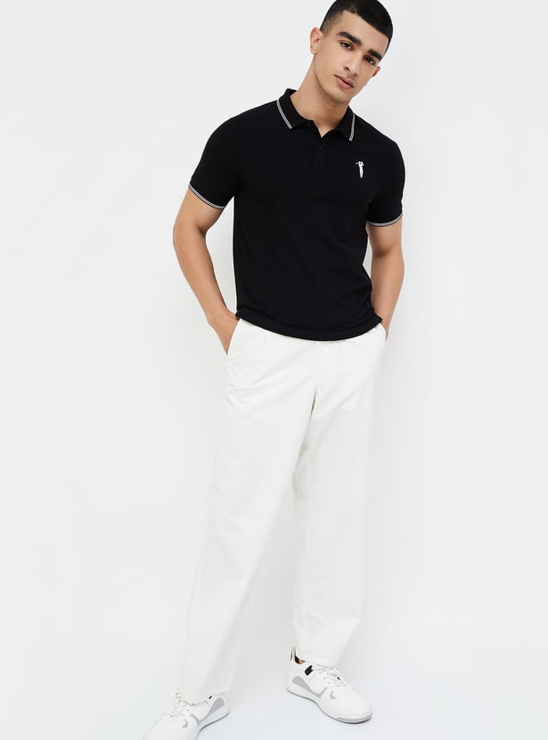 BOSSINI Men Solid Polo T-shirt