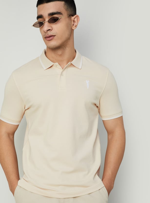 BOSSINI Solid Polo T-shirt